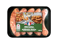 Authentic dinner and breakfast sausages, perfect for game day! Olymel sausages are always made with verified Canadian pork, gluten free and exempt of artificial flavours. Proud partner of the National Hockey League®.