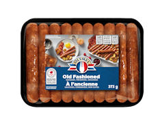 Authentic breakfast sausages, perfect for game day! Olymel sausages are always made with verified Canadian pork, gluten free and exempt of artificial flavours. Proud partner of the National Hockey League®.