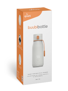 The first of its kind, BuubiBottle’s versatile smart temperature control allows you to warm milk or water for formula safely and evenly on-the-go. Prepare bottles for your little one at the touch of a button with real-time temperature display, large battery capacity and durable TritanTM construction.