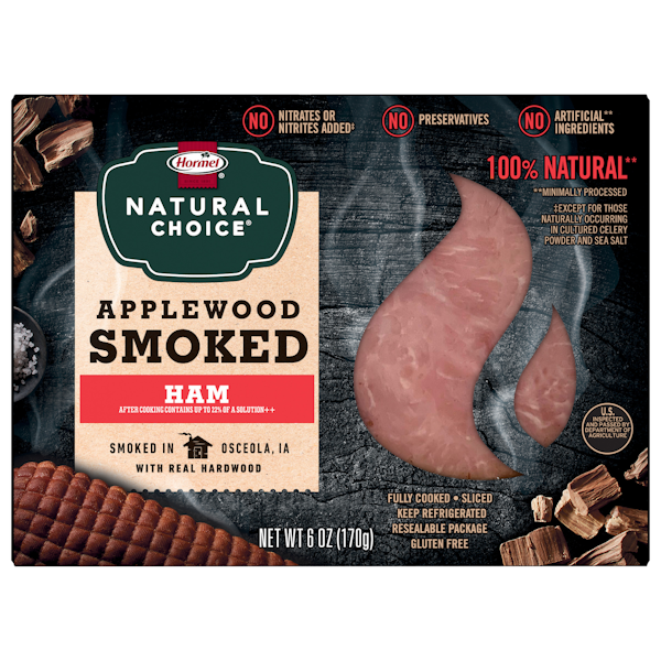 HORMEL® NATURAL CHOICE® meats are made with no preservatives, no artificial ingredients*, and no nitrates or nitrates added** so you can always trust their delicious taste is100% natural. *minimally processed **except for those naturally occurring in cultured celery powder and sea salt