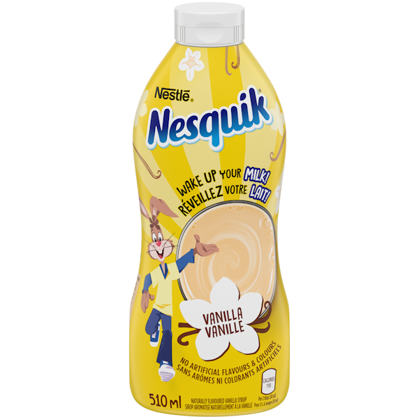 Wake up your Milk! NESQUIK® is a fun, easy and delicious way to enjoy all the nutritious benefits of milk. Simply squeeze it or scoop it and stir up a little fun!