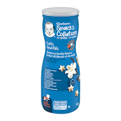 With a taste approved by tiny taste buds, Gerber® Puffs and Yogurt Melts are the right texture and size for little hands to self feed.