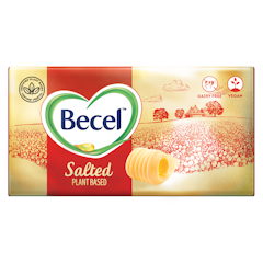 Tastes, cooks and bakes like dairy butter.  Make Becel® your baking staple this holiday season. Whether you choose Becel Plant-Based Bricks or one of our other spreads, the recipe options are endless – from crowd-pleasing shortbread cookies to plant-based pastries.