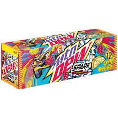 Mountain Dew Spark with a blast of raspberry lemonade