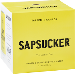Sapsucker is organic, sparkling tree water from Canadian maple trees. Its subtle, natural sweetness and light bubbles make it irresistibly refreshing.